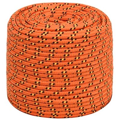 vidaXL Cuerda de barco polipropileno naranja 10 mm 500 m vidaXL Cuerda de barco polipropileno naranja 10 mm 500 m
