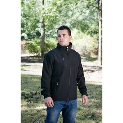 Juba Chaqueta cortavientos con forro micro polar interior, Negro SIZE: M Juba Chaqueta cortavientos con forro micro polar interior, Negro SIZE: M