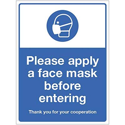 Caledonia Signs Por favor, aplique la mascarilla antes de ingres Caledonia Signs Por favor, aplique la mascarilla antes de ingres