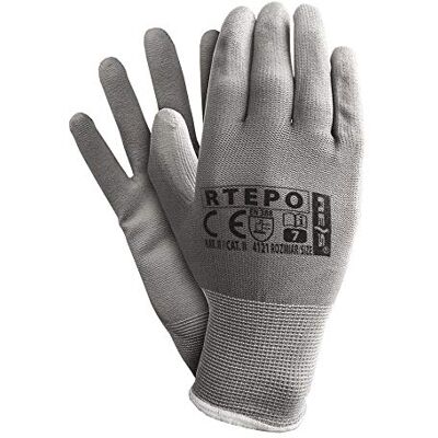REIS Guantes de protección (acero, talla 9, 12 unidades), color azul y gris REIS Guantes de protección (acero, talla 9, 12 unidades), color azul y gris