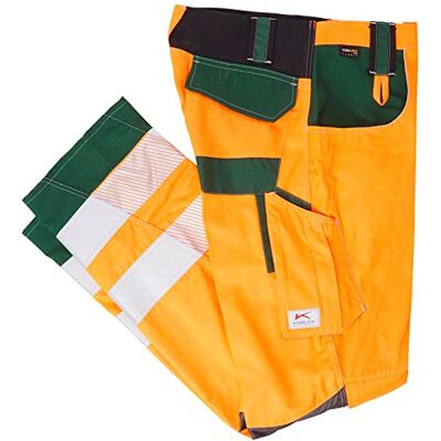 KÜBLER Workwear Kübler 24078343 – 3765 – 46 Verano Pantalones Trabajo reflectiq PSA 2, reflectante, color naranjaverde musgo, tamaño 46 KÜBLER Workwear Kübler 24078343 – 3765 – 46 Verano Pantalones Trabajo reflectiq PSA 2, reflectante, color naranjaverde musgo, tamaño 46