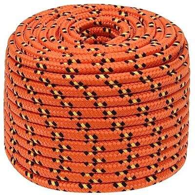 vidaXL Cuerda de Barco Polipropileno Naranja 12 mm 100 m vidaXL Cuerda de Barco Polipropileno Naranja 12 mm 100 m