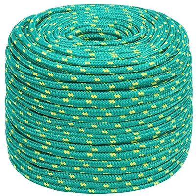vidaXL Cuerda de Barco Polipropileno Verde 8 mm 50 m vidaXL Cuerda de Barco Polipropileno Verde 8 mm 50 m