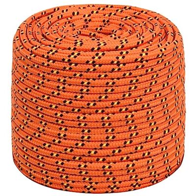 vidaXL Cuerda de Barco Polipropileno Naranja 6 mm 50 m vidaXL Cuerda de Barco Polipropileno Naranja 6 mm 50 m