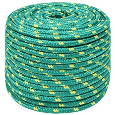 vidaXL Cuerda de Barco Polipropileno Verde 12 mm 100 m vidaXL Cuerda de Barco Polipropileno Verde 12 mm 100 m