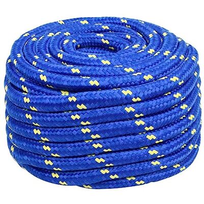 vidaXL Cuerda de Barco Polipropileno Azul 20 mm 100 m vidaXL Cuerda de Barco Polipropileno Azul 20 mm 100 m