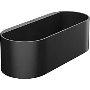 Hansgrohe WallStoris cesta baño profunda, repisa de almacenamiento, estanteria baño sin taladro, organizador baño, accesorios baño, negro mate, Hansgrohe WallStoris cesta baño profunda, repisa de almacenamiento, estanteria baño sin taladro, organizador baño, accesorios baño, negro mate,