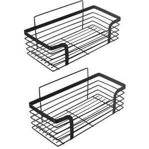 Ibergrif Estante de Ducha, Estantería Baño sin Taladros, Organizador Ducha Autoadhesivo, Montaje de Pared, 2 Piezas, Negro Ibergrif Estante de Ducha, Estantería Baño sin Taladros, Organizador Ducha Autoadhesivo, Montaje de Pared, 2 Piezas, Negro