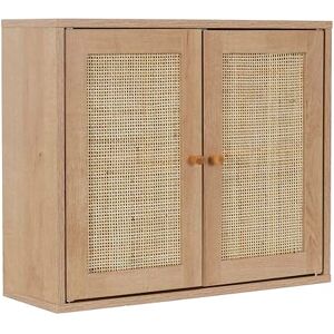 HOME DECO FACTORY Armario de Pared Modelo Bali Colección Natural Crush Mobiliario Mueble de Baño 60 x 50 x 20 cm Color Marrón HOME DECO FACTORY Armario de Pared Modelo Bali Colección Natural Crush Mobiliario Mueble de Baño 60 x 50 x 20 cm Color Marrón