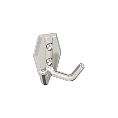Amerock Benton Gancho de pared decorativo de doble punta Gancho de níquel satinado para abrigos, sombreros, mochilas, bolsas Ganchos para baño, dormitorio, armario, entrada, Amerock Benton Gancho de pared decorativo de doble punta Gancho de níquel satinado para abrigos, sombreros, mochilas, bolsas Ganchos para baño, dormitorio, armario, entrada,