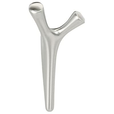Amerock Kodiak Gancho decorativo de pared de doble punta Gancho de níquel satinado para abrigos, sombreros, mochilas, bolsas Ganchos para baño, dormitorio, armario, entrada, Amerock Kodiak Gancho decorativo de pared de doble punta Gancho de níquel satinado para abrigos, sombreros, mochilas, bolsas Ganchos para baño, dormitorio, armario, entrada,