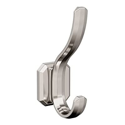 Amerock Granlyn Gancho decorativo de pared de doble punta Gancho de níquel pulido para abrigos, sombreros, mochilas, bolsas Ganchos para baño, dormitorio, armario, entrada, Amerock Granlyn Gancho decorativo de pared de doble punta Gancho de níquel pulido para abrigos, sombreros, mochilas, bolsas Ganchos para baño, dormitorio, armario, entrada,