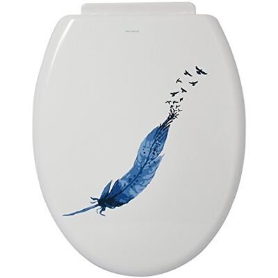 MSV Asiento W.C. 'India', Plástico, Azul, 47x36.5x3.5 cm, 98 Unidades MSV Asiento W.C. 'India', Plástico, Azul, 47x36.5x3.5 cm, 98 Unidades