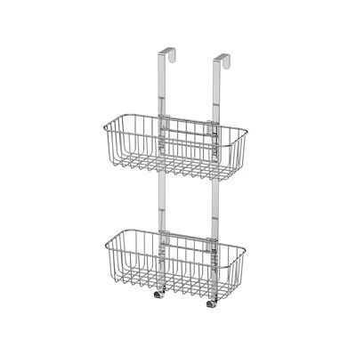 Beldray cesta de ducha colgante 2 niveles antióxido, cestas ajustables y desmontables, organizador de baño cromado que ahorra espacio Beldray cesta de ducha colgante 2 niveles antióxido, cestas ajustables y desmontables, organizador de baño cromado que ahorra espacio