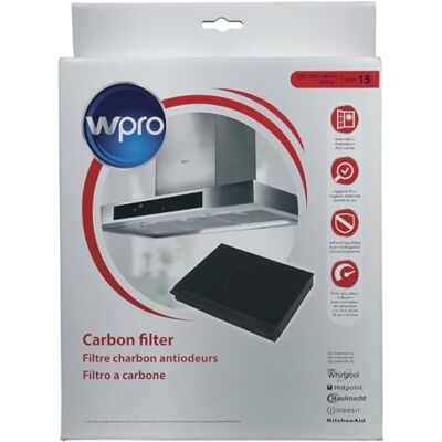 Wpro CHF15/1 Filtro de carbón activo para campana extractora (225 x 210 mm) Wpro CHF15/1 Filtro de carbón activo para campana extractora (225 x 210 mm)