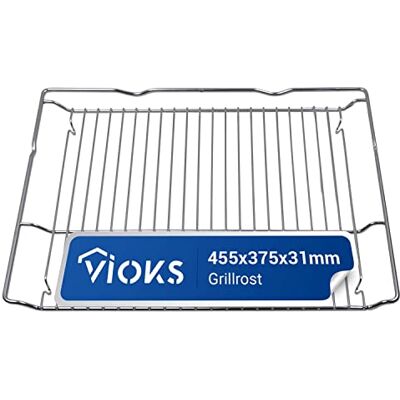 VIOKS Rejilla para horno de repuesto para parrilla de repuesto 455 x 375 mm para Bosch 00577170 y rejilla de acero inoxidable VIOKS Rejilla para horno de repuesto para parrilla de repuesto 455 x 375 mm para Bosch 00577170 y rejilla de acero inoxidable