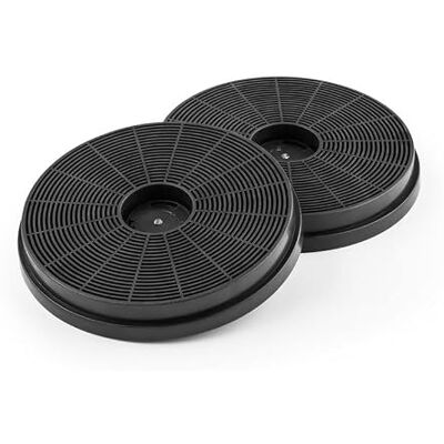 KLARSTEIN Filtro de carbón activo para campanas extractoras recambio, 2 x filtro, Ø 17,5 cm, modo recirculación, accesorio KLARSTEIN Filtro de carbón activo para campanas extractoras recambio, 2 x filtro, Ø 17,5 cm, modo recirculación, accesorio