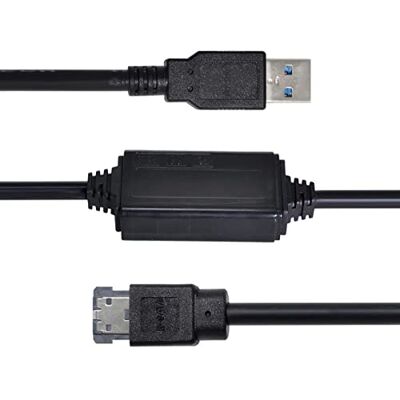 chenyang USB 3.0 a Power eSATA Adaptador USB a HDD/SSD/ODD Convertidor eSATA a USB Cable 1.0M chenyang USB 3.0 a Power eSATA Adaptador USB a HDD/SSD/ODD Convertidor eSATA a USB Cable 1.0M