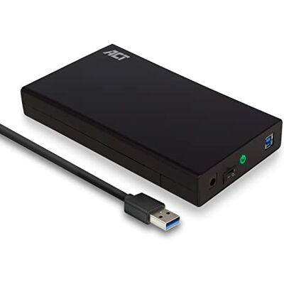 ACT Carcasa para Disco Duro SATA 3.1 Gen1 (USB 3.0) de 3,5 Pulgadas AC1405 ACT Carcasa para Disco Duro SATA 3.1 Gen1 (USB 3.0) de 3,5 Pulgadas AC1405