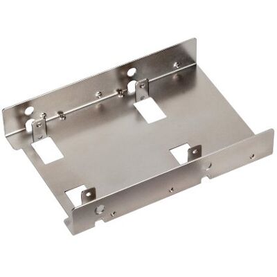 Silverstone SST-SDP08 3,5” a2x 2.5" SSD/HDD Bracket adaptador de montaje, soporte para disco duro Silverstone SST-SDP08 3,5” a2x 2.5" SSD/HDD Bracket adaptador de montaje, soporte para disco duro