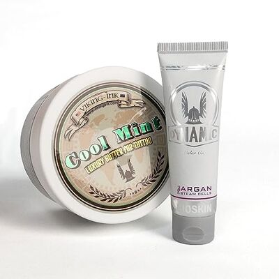 Viking INK Crema Tatuaje Cool Mint (250gr) Antes y durante el tatuaje Vegan Viking INK Crema Tatuaje Cool Mint (250gr) Antes y durante el tatuaje Vegan