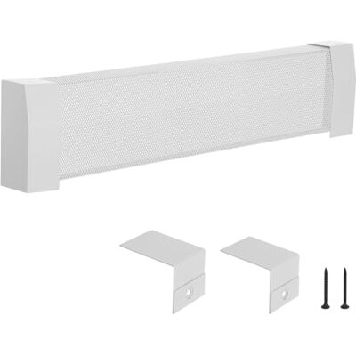 VEVOR Cubierta para Calefactor de Zócalo, Serie Premium, Estándar, 91 cm, Ventilación y Calefacción Eficientes, Funda de Repuesto de Acero para Dormitorio, Blanco, Agujero Completamente Abierto VEVOR Cubierta para Calefactor de Zócalo, Serie Premium, Estándar, 91 cm, Ventilación y Calefacción Eficientes, Funda de Repuesto de Acero para Dormitorio, Blanco, Agujero Completamente Abierto