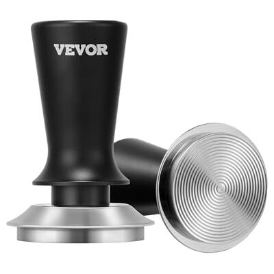 VEVOR Tamper de Café Expreso 53 mm con Resorte, Herramienta de Manipulación de Café, Acero Inoxidable con Mango Antideslizante, Negro, Mango Antideslizante para Agarre Seguro, Ideal para Baristas VEVOR Tamper de Café Expreso 53 mm con Resorte, Herramienta de Manipulación de Café, Acero Inoxidable con Mango Antideslizante, Negro, Mango Antideslizante para Agarre Seguro, Ideal para Baristas