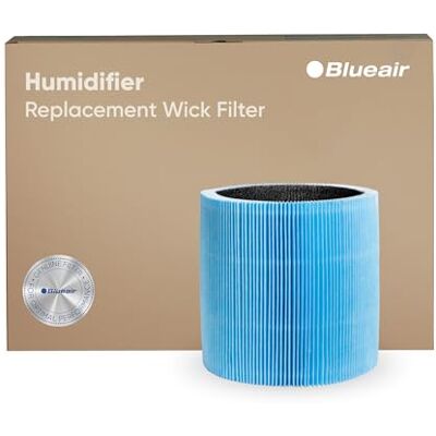 BLUEAIR Filtro de mecha para humidificador H35i, Filtro de repuesto original, suaviza los vapores de agua mediante la captura de partículas y minerales, vida útil del filtro de hasta 6 meses BLUEAIR Filtro de mecha para humidificador H35i, Filtro de repuesto original, suaviza los vapores de agua mediante la captura de partículas y minerales, vida útil del filtro de hasta 6 meses