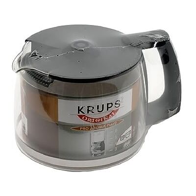 Krups KRU 034-42 Jarra para cafeteras con Tapa, Negro y Transparente, 10 Tazas Krups KRU 034-42 Jarra para cafeteras con Tapa, Negro y Transparente, 10 Tazas