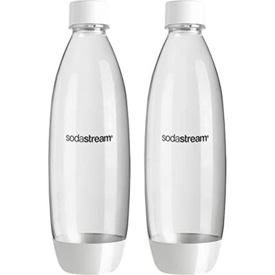 sodastream Botella delgada apta para lavavajillas de 1 litro (blanco) sodastream Botella delgada apta para lavavajillas de 1 litro (blanco)