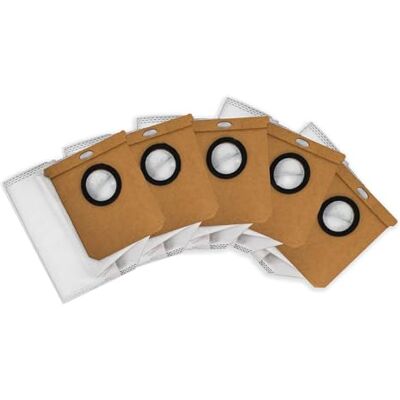 Cecotec Pack de 5 Bolsas para Base de Autovaciado Conga X50 / X70 / X100. Consumibles, Accesorios, Bolsas para Compatibles con Base de Robots Aspiradores Conga, Incluye 5 Unidades Cecotec Pack de 5 Bolsas para Base de Autovaciado Conga X50 / X70 / X100. Consumibles, Accesorios, Bolsas para Compatibles con Base de Robots Aspiradores Conga, Incluye 5 Unidades