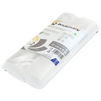 Bolsemack Rollos de Vacío Gofrados para Alimentos, 20 cm x 6 m, 2 Uds Bolsemack Rollos de Vacío Gofrados para Alimentos, 20 cm x 6 m, 2 Uds