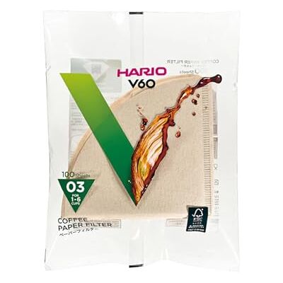 HARIO 100 piezas 1-6 tazas V60 para 01M filtro de papel (jap?n importaci?n) HARIO 100 piezas 1-6 tazas V60 para 01M filtro de papel (jap?n importaci?n)