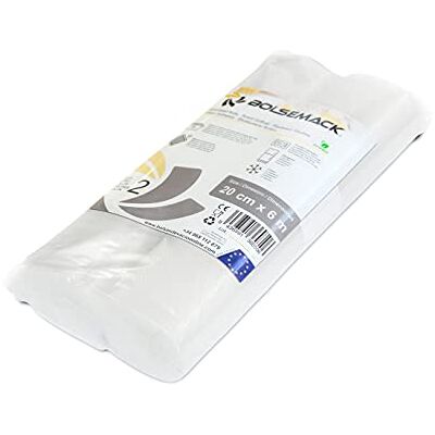 Bolsemack Rollos para Envasar al Vacío Alimentos, 2 Rollos 20cm x 6m Bolsemack Rollos para Envasar al Vacío Alimentos, 2 Rollos 20cm x 6m