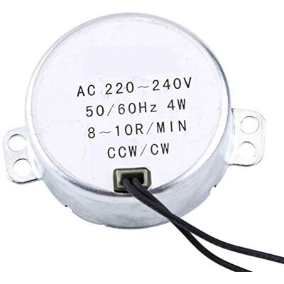 VBESTLIFE Motor síncrono, Motor Adaptado 4W CW/CCW del Motor síncrono de la CA 220-240V(8-10 RPM) VBESTLIFE Motor síncrono, Motor Adaptado 4W CW/CCW del Motor síncrono de la CA 220-240V(8-10 RPM)