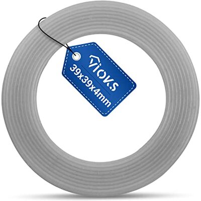 VIOKS Alternativo Junta de sellado compatible con Thеrmomix TM31 TM21 Junta de cuchilla anillo de sellado junta de goma, Ø 39/26 mm, silicona, para robot de cocina VIOKS Alternativo Junta de sellado compatible con Thеrmomix TM31 TM21 Junta de cuchilla anillo de sellado junta de goma, Ø 39/26 mm, silicona, para robot de cocina