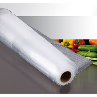 Jata Rollos para Vacio Alimentos. 2 rollos (22 cm x 6 m) Rollos para envasar con maquina al vacio envasadora. Conservación de alimentos. Libres de BPA Jata Rollos para Vacio Alimentos. 2 rollos (22 cm x 6 m) Rollos para envasar con maquina al vacio envasadora. Conservación de alimentos. Libres de BPA