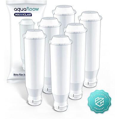 Aquafloow Maxiclar Filtro de Agua de Repuesto para Máquina de Café Compatible con Muchos Modelos de Máquina de Café Krups, Siemens, Bosch, AEG, Gaggenau Juego de 6 Filtros de Agua en Blanco Aquafloow Maxiclar Filtro de Agua de Repuesto para Máquina de Café Compatible con Muchos Modelos de Máquina de Café Krups, Siemens, Bosch, AEG, Gaggenau Juego de 6 Filtros de Agua en Blanco