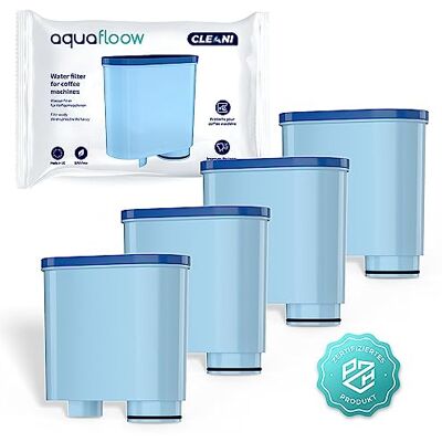 Aquafloow 4x filtro de agua CLEANI para cafeteras Saeco y Philips Compatible con Philips AquaClean CA6903/10 CA6903/22 CA6903 Filtro de cal, cartucho de filtro para cafeteras Saeco y Philips Aquafloow 4x filtro de agua CLEANI para cafeteras Saeco y Philips Compatible con Philips AquaClean CA6903/10 CA6903/22 CA6903 Filtro de cal, cartucho de filtro para cafeteras Saeco y Philips