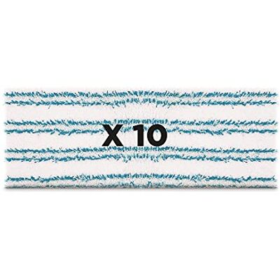 Polti Kit de 10 paños para vaporflexi, Blanco, Azul Polti Kit de 10 paños para vaporflexi, Blanco, Azul