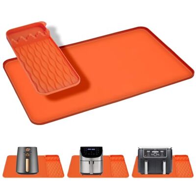 VINATO Alfombrilla Resistente al Calor para Freidora de Aire, 65x40cm Alfombrilla Ignífuga de Silicona, Base Ignífuga Antideslizante, Protección Encimera Cocina para Freidora Aire Cafeteras(Naranja) VINATO Alfombrilla Resistente al Calor para Freidora de Aire, 65x40cm Alfombrilla Ignífuga de Silicona, Base Ignífuga Antideslizante, Protección Encimera Cocina para Freidora Aire Cafeteras(Naranja)