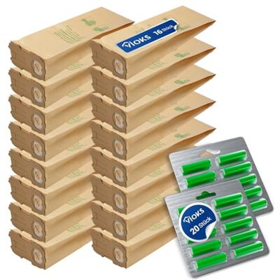 VIOKS Juego de 20 bolsas de aspiradora de repuesto para Vorwerk Kobold 118, 119, 120, 121 y 20 varillas aromáticas de repuesto Vorwerk Aspiradora Accesorios VIOKS Juego de 20 bolsas de aspiradora de repuesto para Vorwerk Kobold 118, 119, 120, 121 y 20 varillas aromáticas de repuesto Vorwerk Aspiradora Accesorios