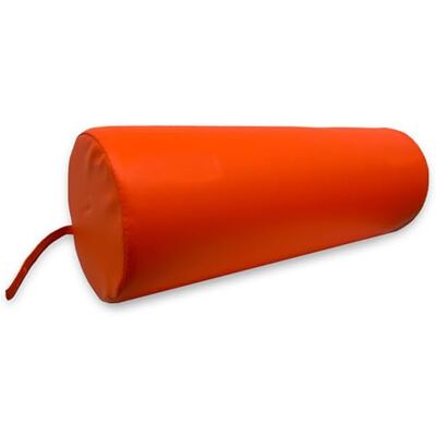 QUIRUMED Cojín Rodillo, 55 x 20 cm, color Naranja, Polipiel, Ergonómico, Relleno de espuma, para Yoga, para Fitness, para Masaje QUIRUMED Cojín Rodillo, 55 x 20 cm, color Naranja, Polipiel, Ergonómico, Relleno de espuma, para Yoga, para Fitness, para Masaje