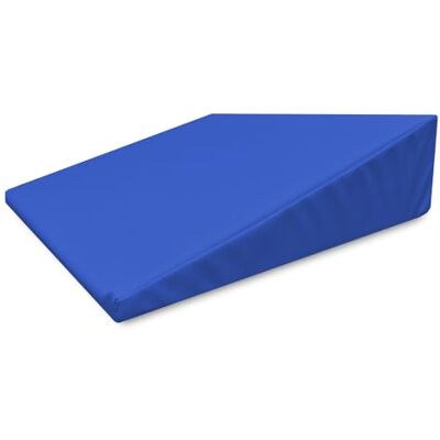 QUIRUMED Cojín cuña, Medidas 40 x 50 x 13 cm, Color Azul, Ergonómico, Polipiel, Relleno Flexible, Cojín Masaje, Fisioterapia, Apoyo para la Espalda QUIRUMED Cojín cuña, Medidas 40 x 50 x 13 cm, Color Azul, Ergonómico, Polipiel, Relleno Flexible, Cojín Masaje, Fisioterapia, Apoyo para la Espalda