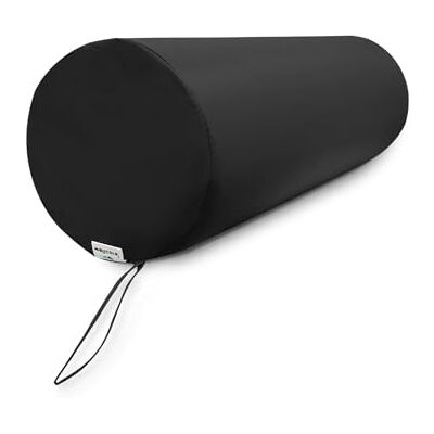 QUIRUMED WELLCORE Cojín cilindro de masaje, 60 x 20 cm, Polipiel, Desenfundable, Rellenos de Espuma, para Yoga, para Fitness, para camilla de Masaje, Ergonómico, Negro QUIRUMED WELLCORE Cojín cilindro de masaje, 60 x 20 cm, Polipiel, Desenfundable, Rellenos de Espuma, para Yoga, para Fitness, para camilla de Masaje, Ergonómico, Negro