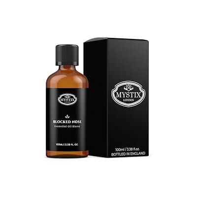 Mystic Moments Mezcla de aceites Esenciales para Nariz Bloqueada 100ml 100% Puro Mystic Moments Mezcla de aceites Esenciales para Nariz Bloqueada 100ml 100% Puro