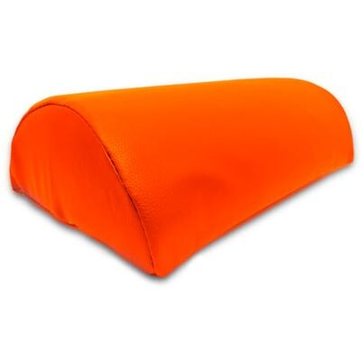 QUIRUMED Cojín Medio Cilindro, Medidas 30 x 18 cm, Color Naranja, Ergonómico, Polipiel, Relleno de Espuma, Cojín Masaje, Fisioterapia QUIRUMED Cojín Medio Cilindro, Medidas 30 x 18 cm, Color Naranja, Ergonómico, Polipiel, Relleno de Espuma, Cojín Masaje, Fisioterapia