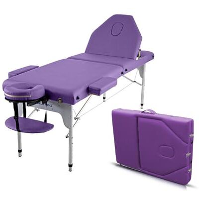 QUIRUMED Camilla plegable de aluminio ELITE 186 x 66 cm Morado QUIRUMED Camilla plegable de aluminio ELITE 186 x 66 cm Morado