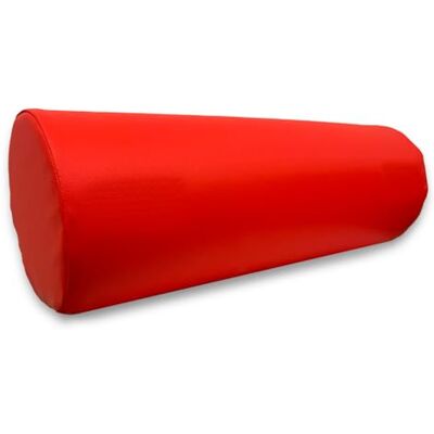 QUIRUMED Cojín Rodillo, 55 x 20 cm, color Rojo, Polipiel, Ergonómico, Relleno de espuma, para Yoga, para Fitness, para Masaje QUIRUMED Cojín Rodillo, 55 x 20 cm, color Rojo, Polipiel, Ergonómico, Relleno de espuma, para Yoga, para Fitness, para Masaje