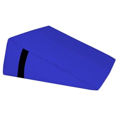 QUIRUMED Cojín Triangular, Medidas 28 x 30 x 13 cm, Color Azul, Ergonómico, Polipiel, Relleno Flexible, Cojín Masaje, Fisioterapia, Apoyo para la Espalda QUIRUMED Cojín Triangular, Medidas 28 x 30 x 13 cm, Color Azul, Ergonómico, Polipiel, Relleno Flexible, Cojín Masaje, Fisioterapia, Apoyo para la Espalda